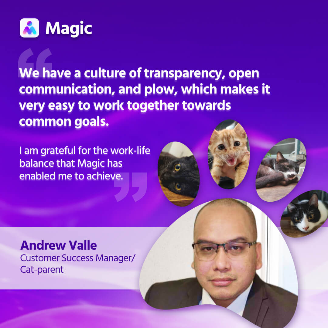 a person with a cat paw print